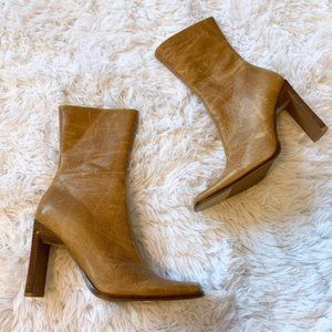Steve Madden Y2K Jezelle Mid Calf Boots Tan Sz 5.5